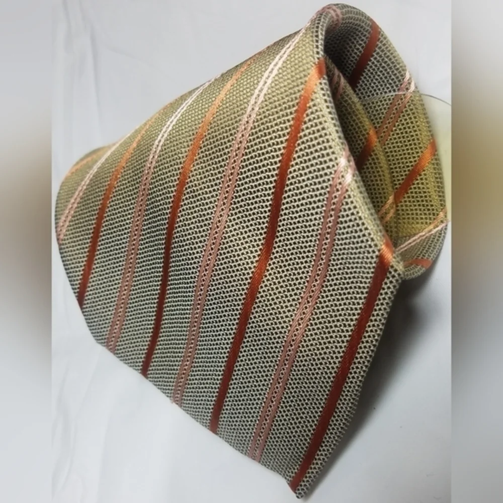 Vintage Silk Thread Striped Tie - Picture 3 of 6